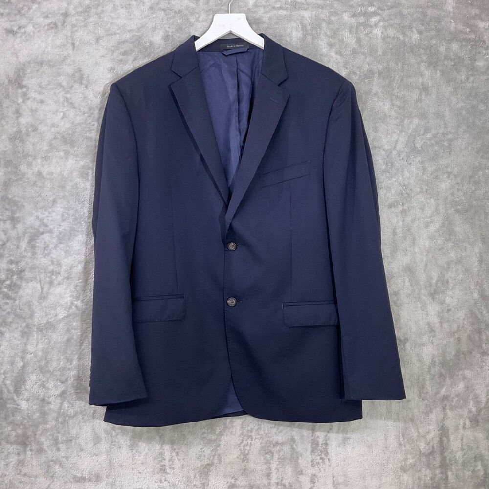 Lauren Ralph Lauren Blazer Men's 42R Navy Blue Slim Fit Black Label